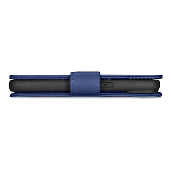 iCarer iPhone 14 Plånboksfodral 2in1 Äkta Läder - Blå