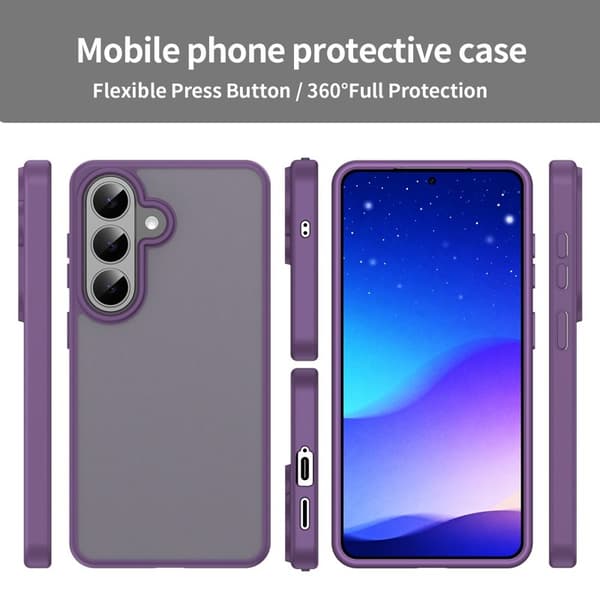 Samsung Galaxy S26 Plus Skal Touch Matte Anti Drop TPU - Lila