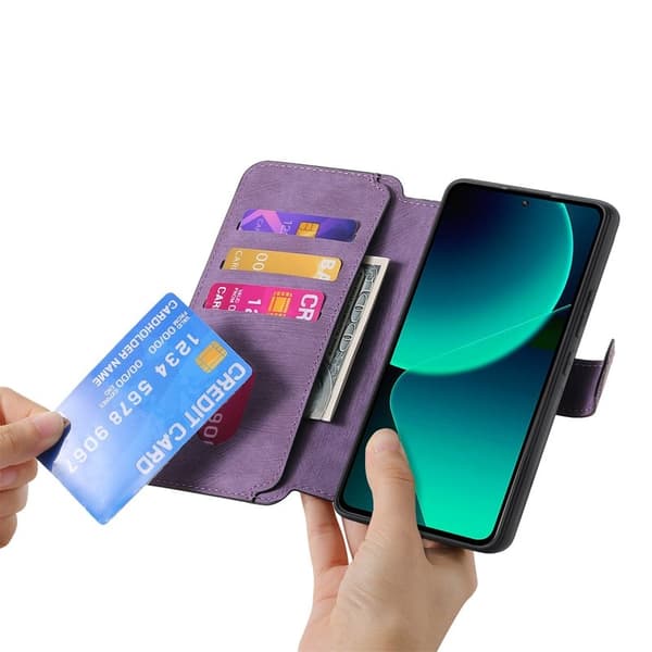 CASENEO Xiaomi 13T Plånboksfodral Konstläder - Lila