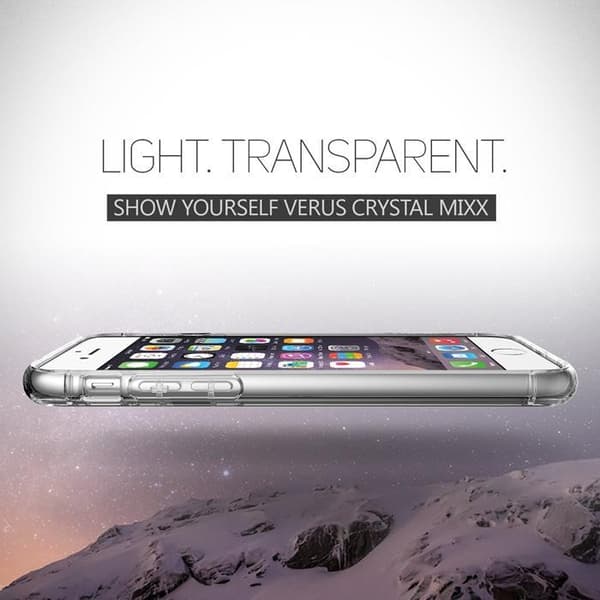 Verus Crystal Mixx skal till Apple iPhone 6(S) Plus - Clear Transparent