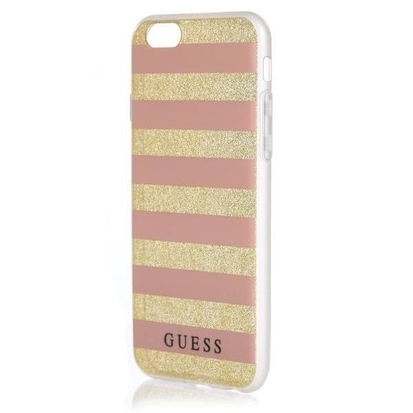 Guess Ethnic Chic Stripes 3D Skal iPhone 6 / 6S - Guld / Rosa Gul