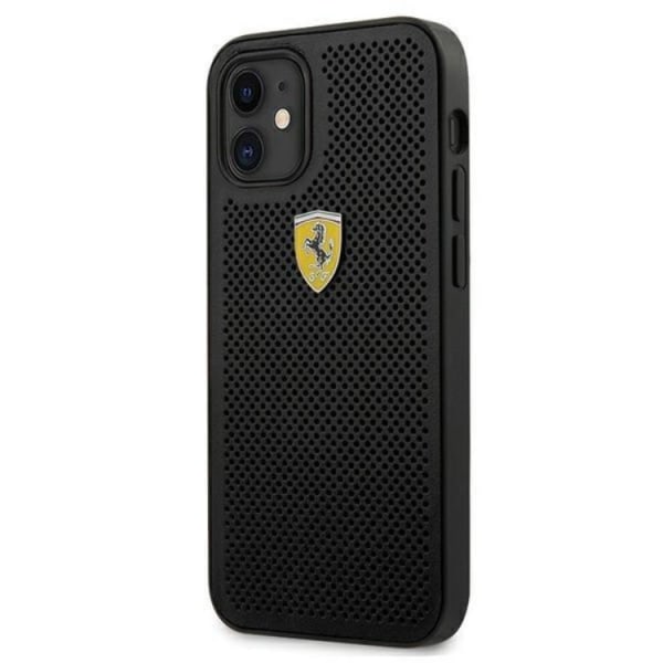 Ferrari On Track Perforated Skal iPhone 12 Mini - Svart