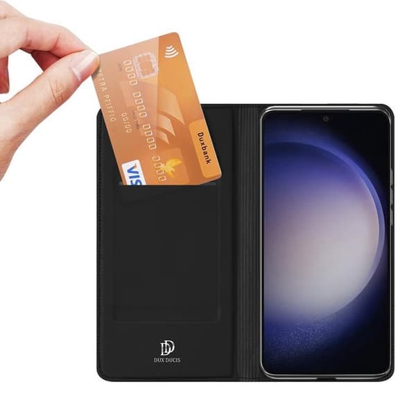 Dux Ducis Galaxy S24 Pungetui Skin Pro med Flap - Sort Black