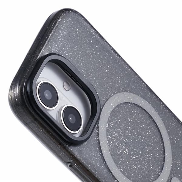 KIGC Mobilskal till iPhone 16 MagSafe Epoxy Kickstand - Svart Svart