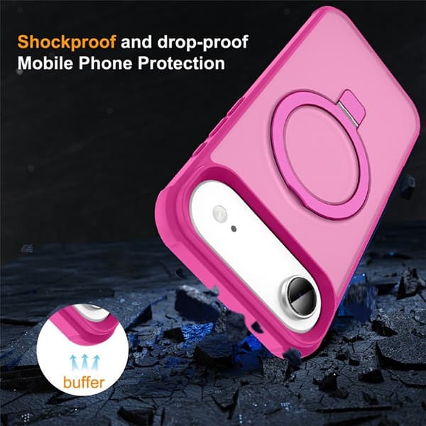 Mobilskal till iPhone Air MagSafe TPU+PC Kickstand - Rosa Rosa