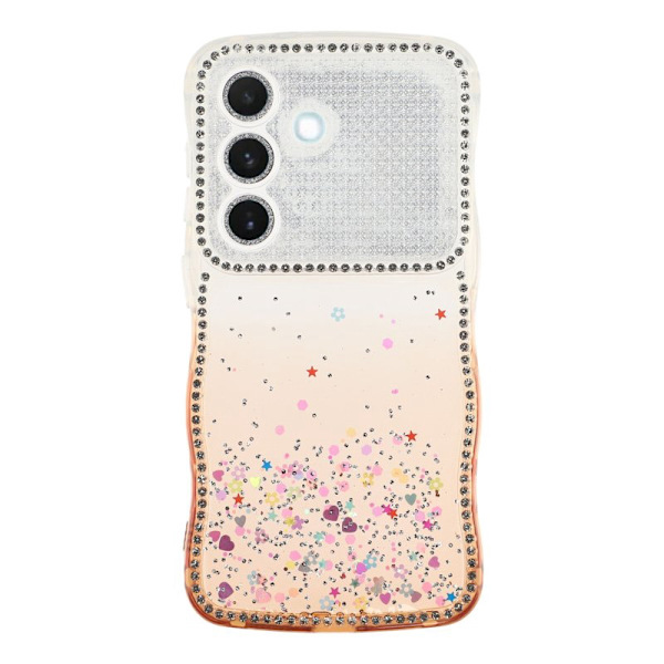 Mobilskal för Samsung Galaxy S26 Plus Glitter TPU - Gradient Orange