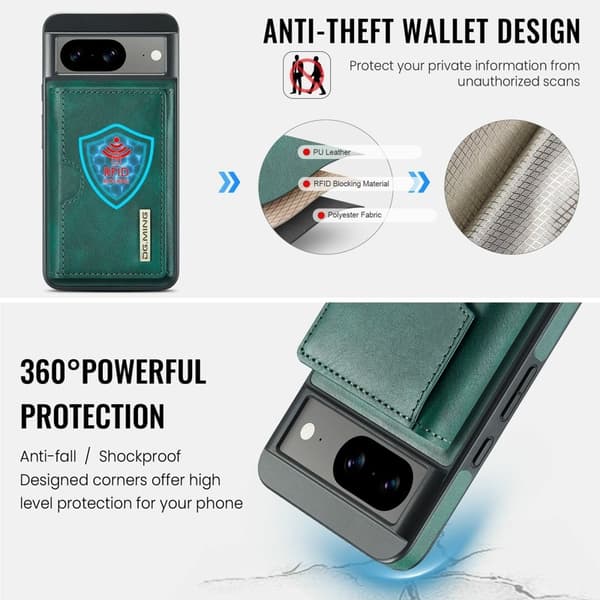 DG.MING M6 Series Mobilskal till Google Pixel 8 Magnetiskt Grön