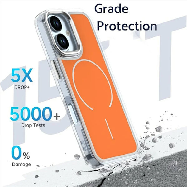 Mobilskal till iPhone 17 Magsafe Electroplated - Vit Vit