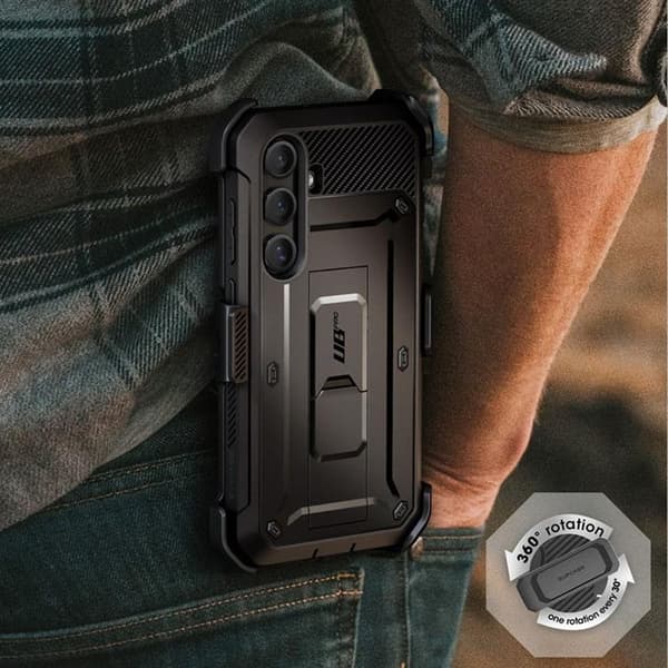 SupCase Mobilskal till Galaxy S25 Plus Unicorn Beetle Pro 2-Set Svart