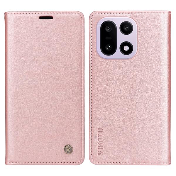 YIKATU OnePlus 15 Plånboksfodral Closure Konstläder Roséguld