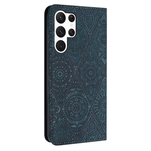 Plånboksfodral för Samsung Galaxy S26 Ultra Konstläder Ställ - Grön