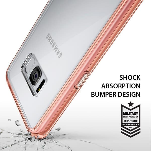 Ringke Fusion Stødabsorberende Taske til Samsung Galaxy S8 Plus - Rose Guld Roséguld