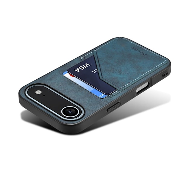 DENIOR Mobilskal till iPhone Air PU-läder + TPU + PC - Blå