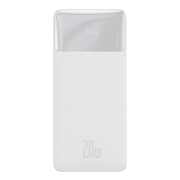 Baseus Powerbank 10000 mAh 20W Bipow + Micro-USB Kabel - Vit