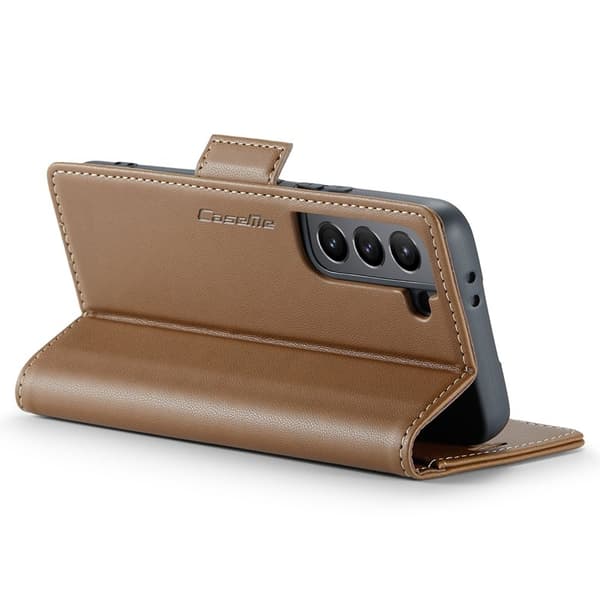 CASEME Plånboksfodral Konstläder för Samsung Galaxy S21+ 5G - Brun