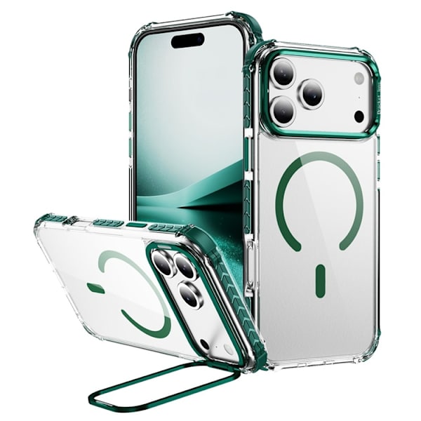 Mobilskal till iPhone 17 Pro MagSafe Kickstand - Grön Grön