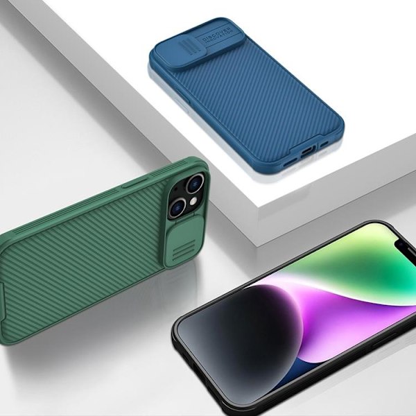 Nillkin iPhone 14 Plus Skal CamShield Pro (PC Och TPU) - Blå
