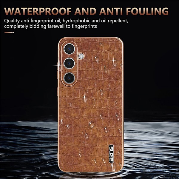 AZNS Mobilskal för Samsung Galaxy S26 PU + TPU - Brun