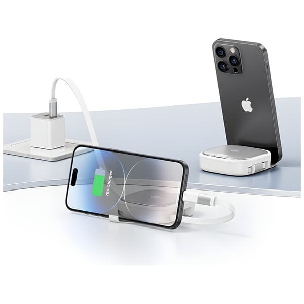 USAMS Kabel 3-i-1 boks MicroUSB/USB-C/Lightning 60W SJ650USB01 - Stål