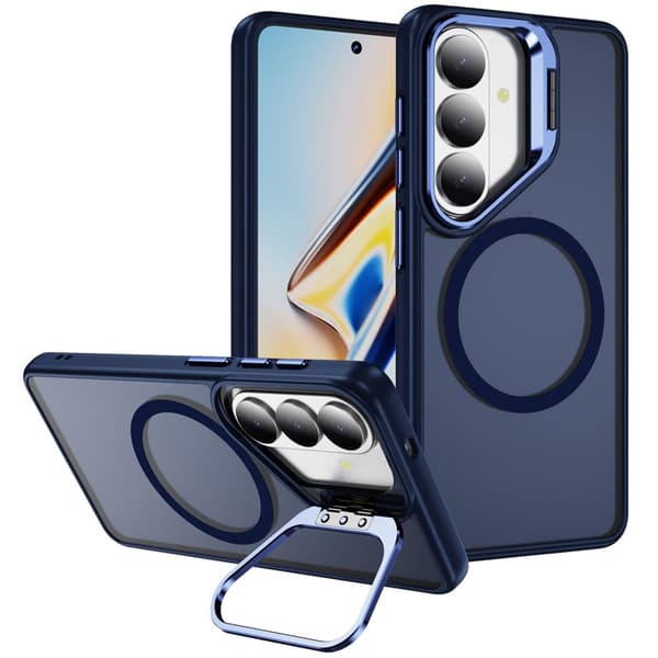 Mobilskal för Samsung Galaxy S26 Plus Magnetiskt Kickstand PC + TPU - Safir