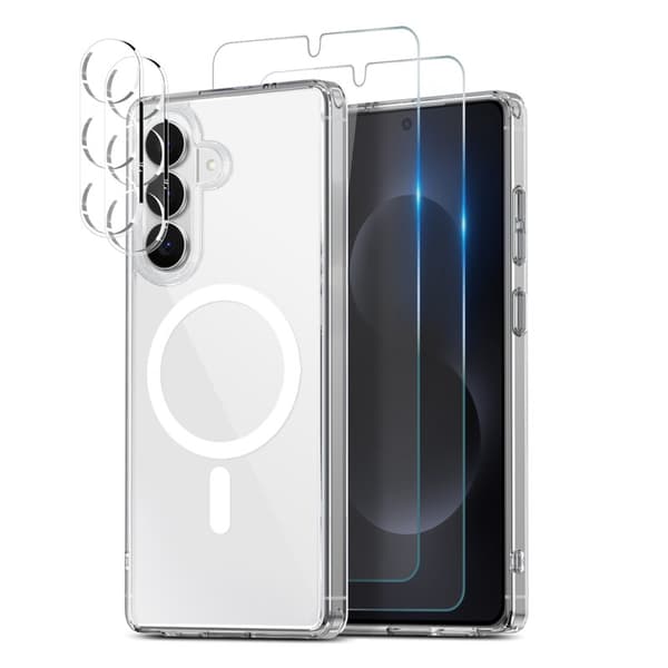 NORTHJO Mobilskal för Samsung Galaxy S26 Plus Magnetiskt PC + TPU - Transparent