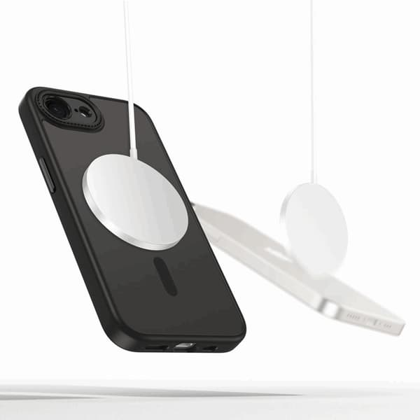 Tech-Protect Telefontaske til iPhone 16e Magsafe Magcam - Matt Sort Svart