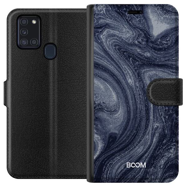 Plånboksfodral till Samsung Galaxy A21s med Midnight Stone