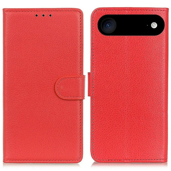 iPhone Air Plånboksfodral Litchi Texture - Röd Röd
