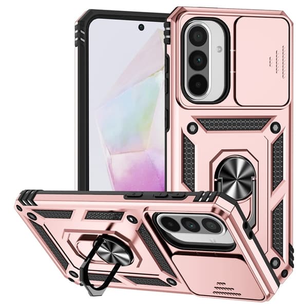 Mobilskal till Galaxy A36/A56 Kickstand PC + TPU - Roséguld Roséguld