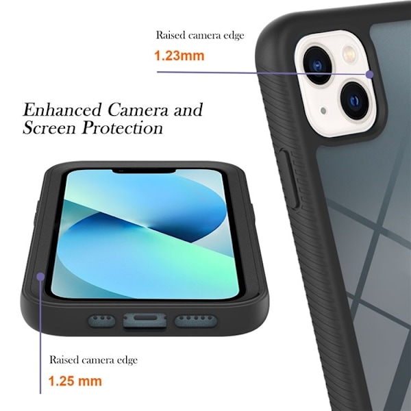 iPhone 15 Plus Mobilskal YB PC Anti-Drop - Svart Svart