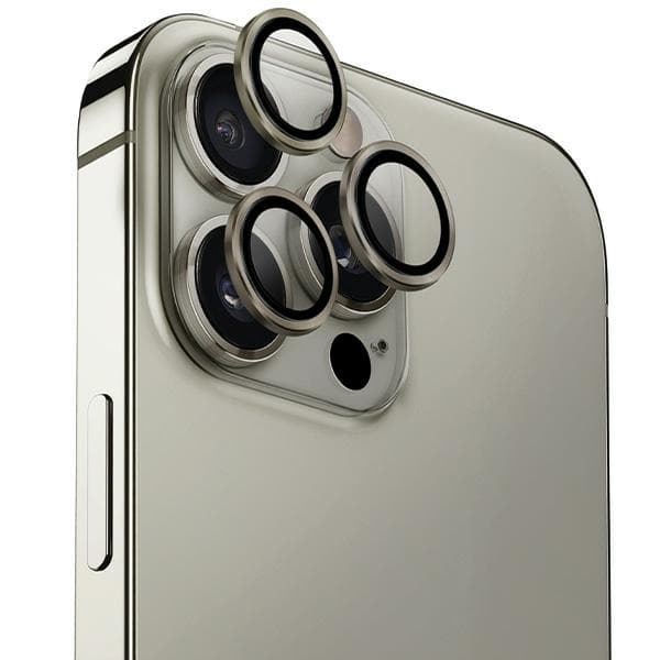 UNIQ iPhone 16 Pro/16 Pro Max Kameralinsskydd Härdat Glas Optix - Grå