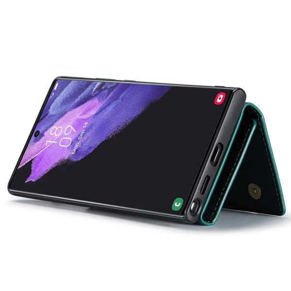 DG.MING M1 Wallet Mobilskal för Samsung Galaxy S22 Ultra 5G - Grön