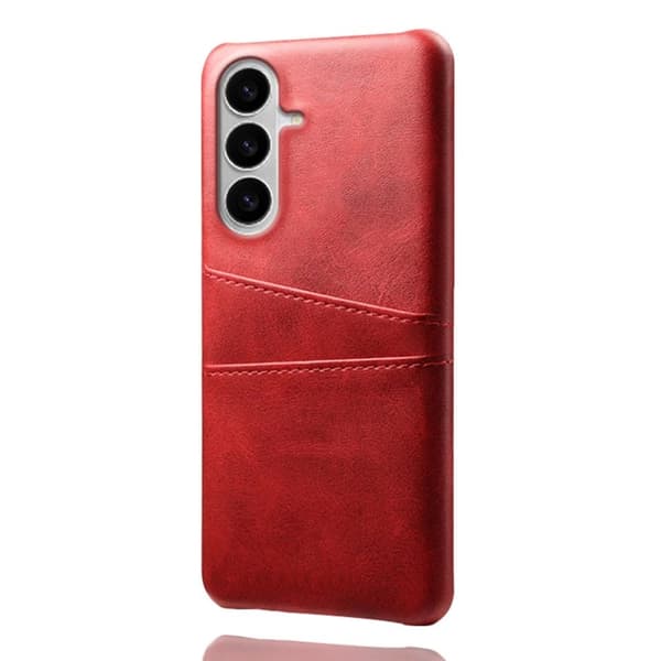 Samsung Galaxy S26 / S26 Pro Skal PU Läder + Hård PC - Röd