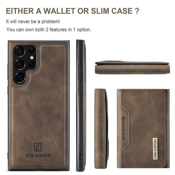 DG.MING M2 Series Mobilskal till Samsung Galaxy S23 Ultra - Brun