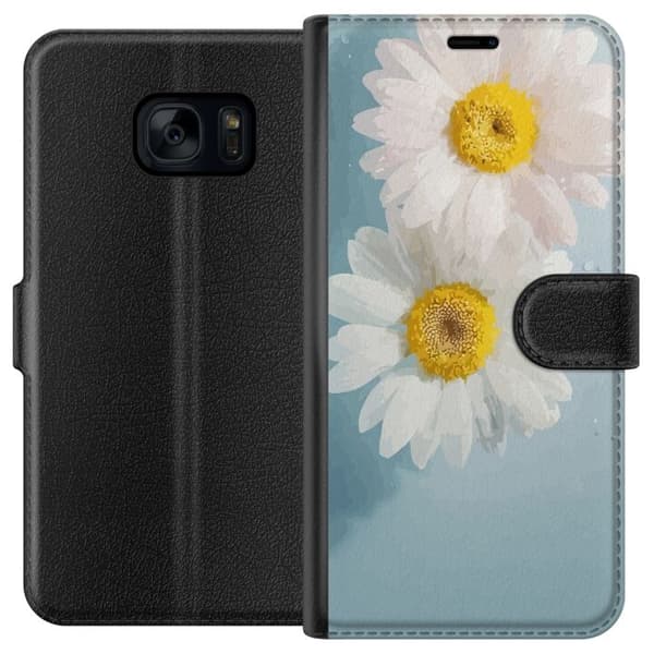 Plånboksfodral till Samsung Galaxy S7 med Sommarblommor