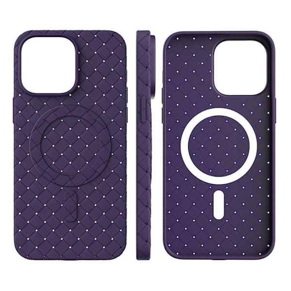 iPhone 14 Pro Mobilskal Magsafe Woven - Lila
