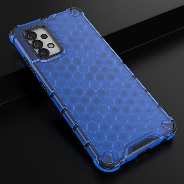 Honeycomb Galaxy A03s Skal Armored Gel Frame - Blå