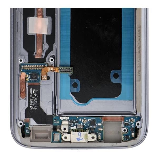 Galaxy S7 Skärm med LCD-display FixCell Renoveradde - Svart Black