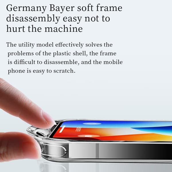 SULADA Mobilskal till iPhone 16 TPU + Härdat Glas Stöttåligt Transparent