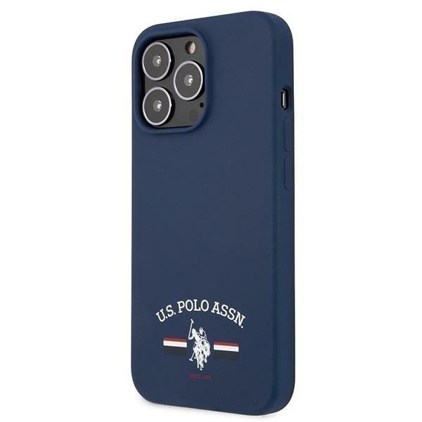 US Polo Silicone Collection Skal iPhone 13 Pro Max - Marinblå Blå
