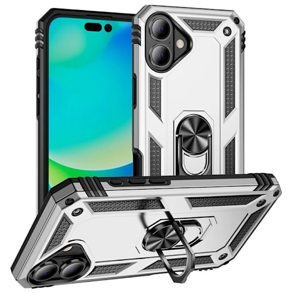 Mobilskal till iPhone 17 med Kickstand - Silver Silver