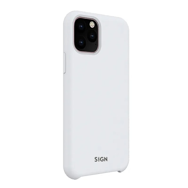 SiGN iPhone 11 Pro Max Skal Liquid Silicone - Vit Vit
