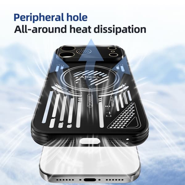 ABEEL Mobilskal till iPhone 17 Pro Aluminium + PC + TPU - Blå