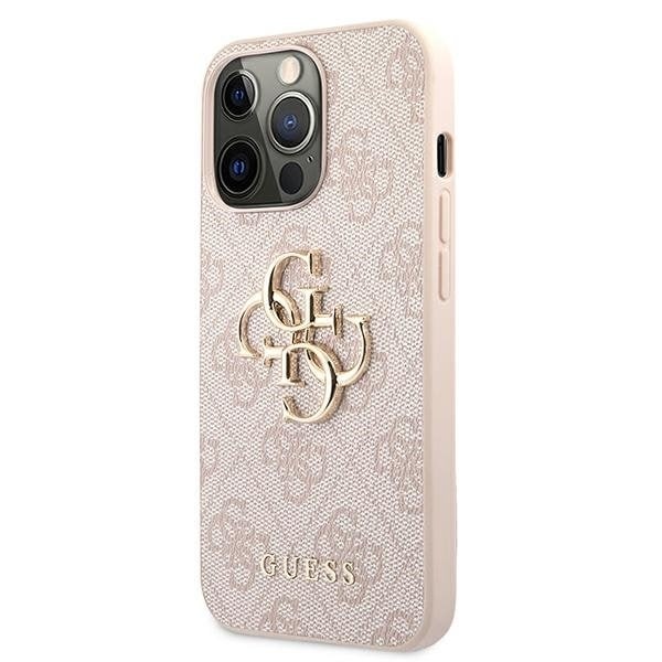 Guess Big Metall Logo Skal iPhone 13 Pro Max - Rosa Rosa