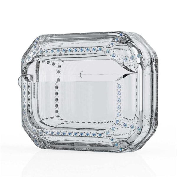Airpods Pro 2 Skal Rhinestone Shockproof - Clear
