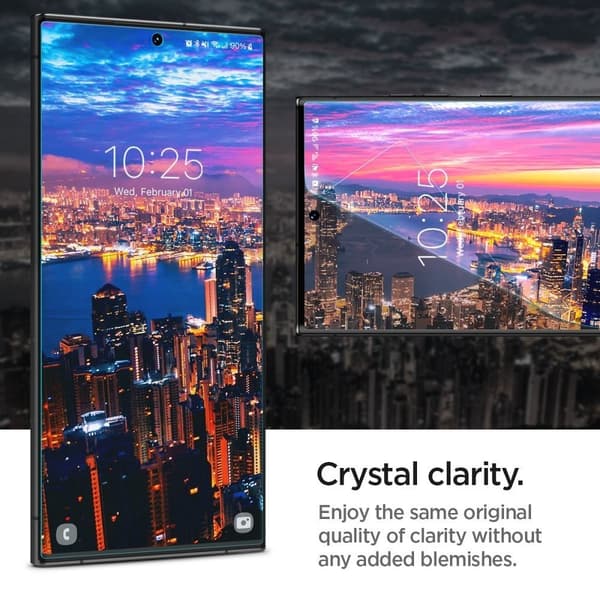 Spigen [2-PACK] Galaxy S23 Ultra Skærmbeskytter Hydrogel Transparent