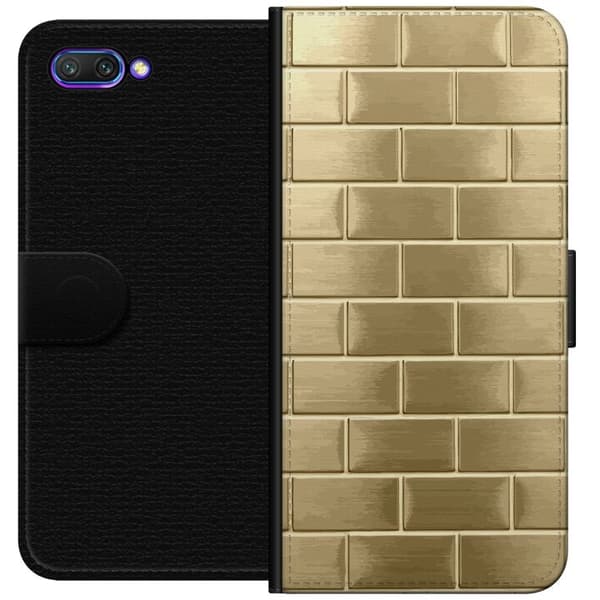 Pungcover til Honor 10 med Gyldne Mursten