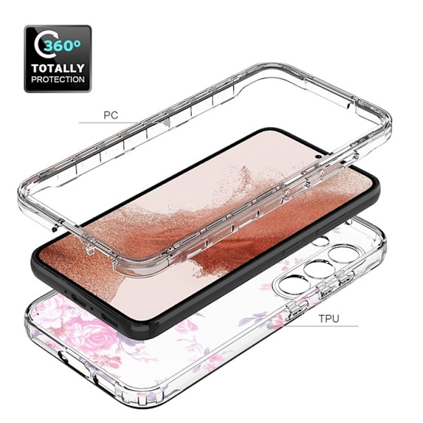 Galaxy S23 Plus Skal Pattern Printing - Flower