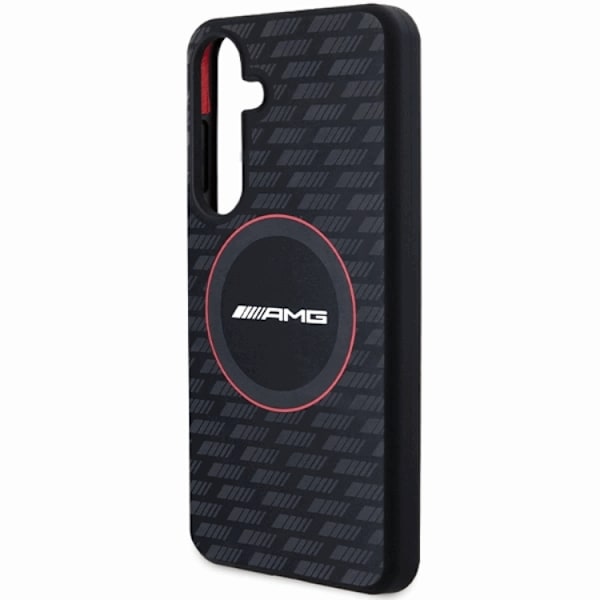 AMG Galaxy S24 Mobilskal MagSafe Silikon Carbon Patter - Svart Svart