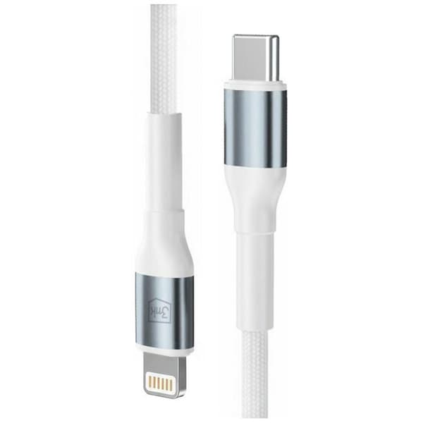 3MK USB-C till Lightning 27W Kabel 9V/3A 5m N-SERIES Hyper - Vit Vit
